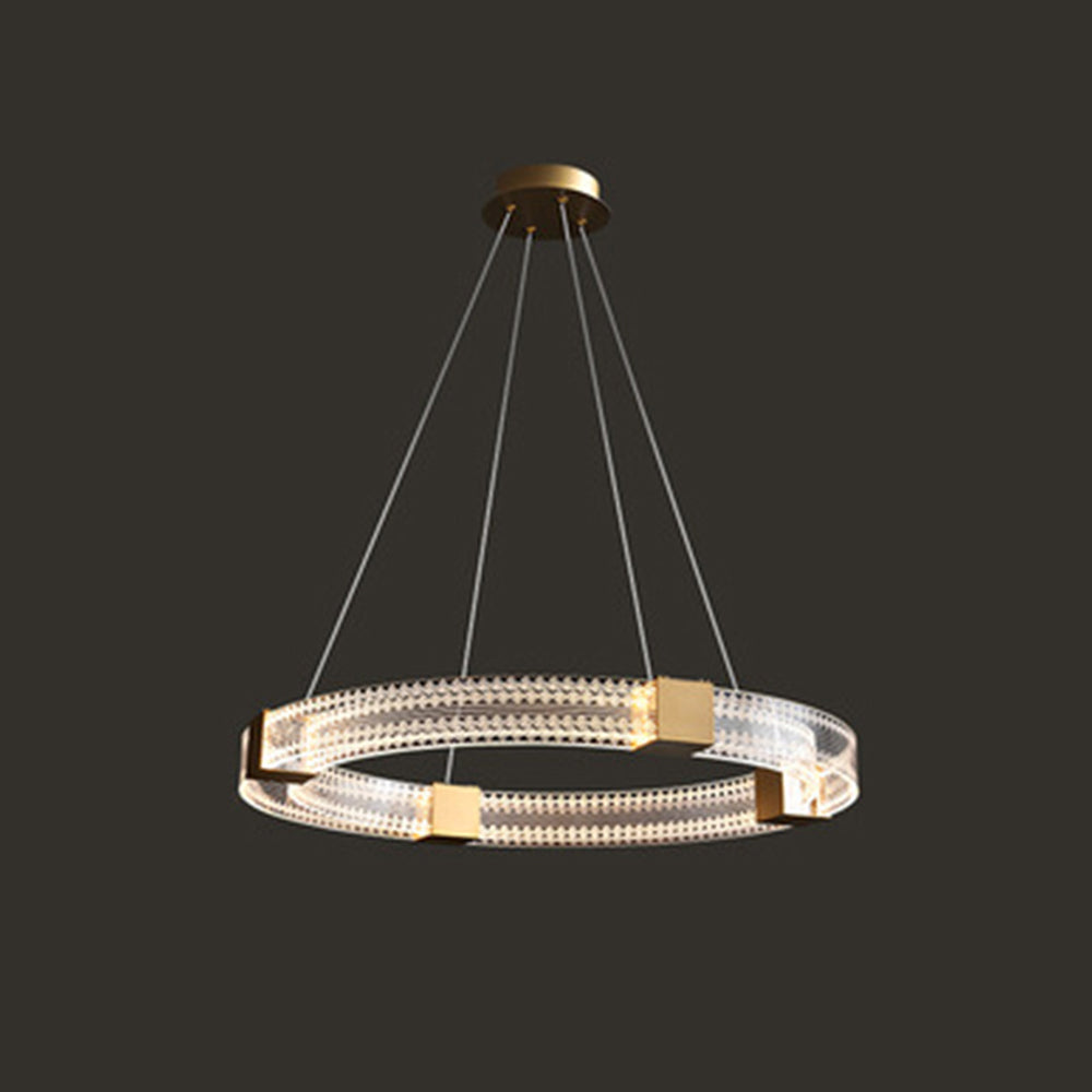 Pendant Light In Warm White Glow With Gold Metal
