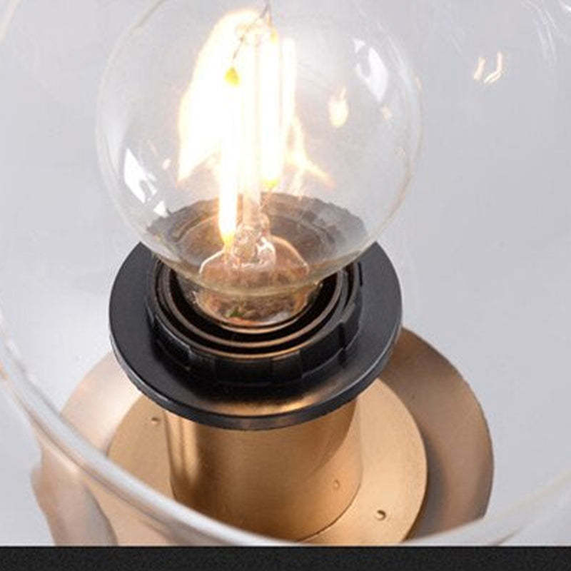 Pendant Light with Glass Globe for Ambient Living Room Ambiance