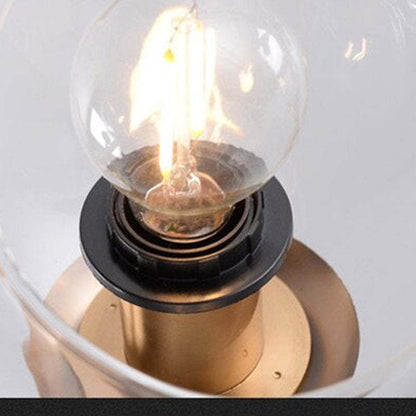 Pendant Light with Glass Globe for Ambient Living Room Ambiance