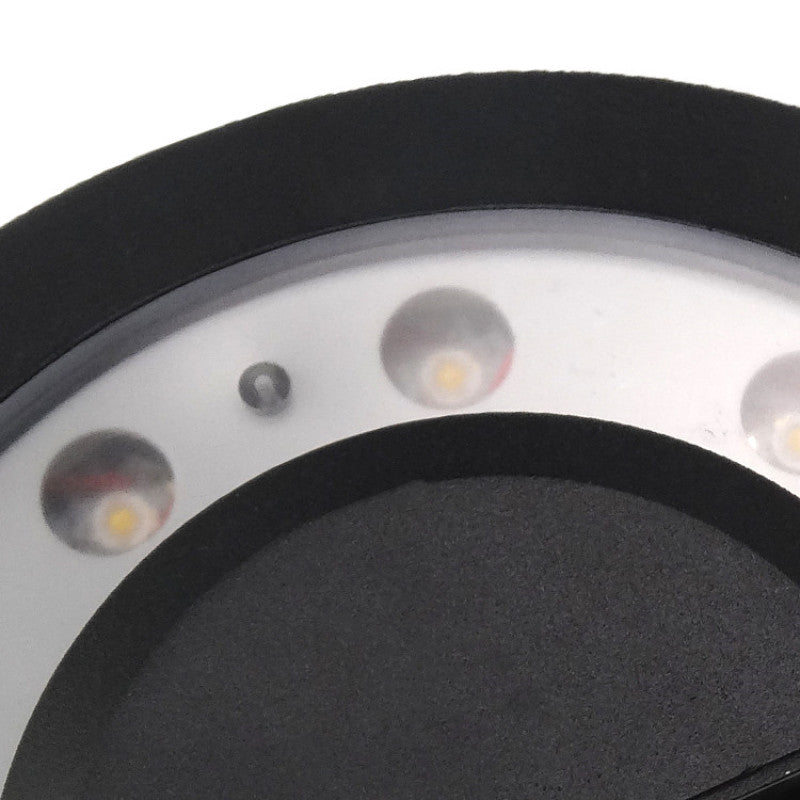 Outdoor Black Metal LED Wall Light Orbit