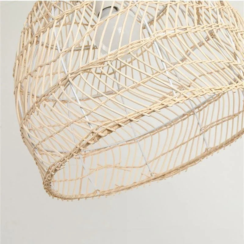 Natural Warmth Handcrafted Bamboo Rattan Pendant Light