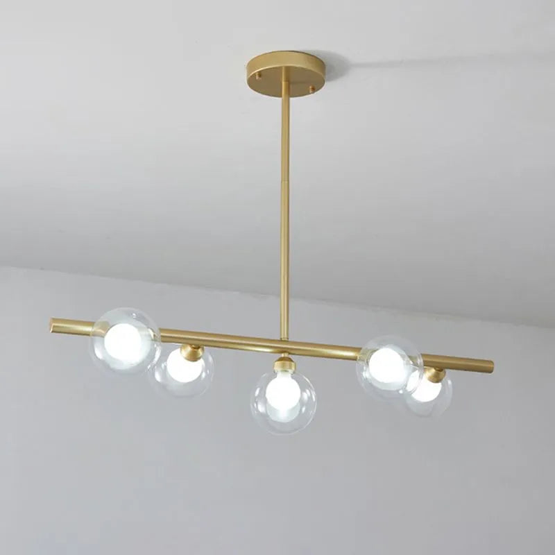 Ambient Dining Illumination Nordic Linear Pendant Light