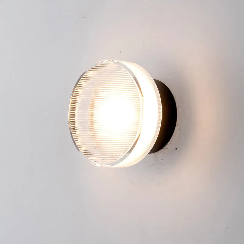 Black And Gold Metal Wall Lamp Contemporary Mini Bowl