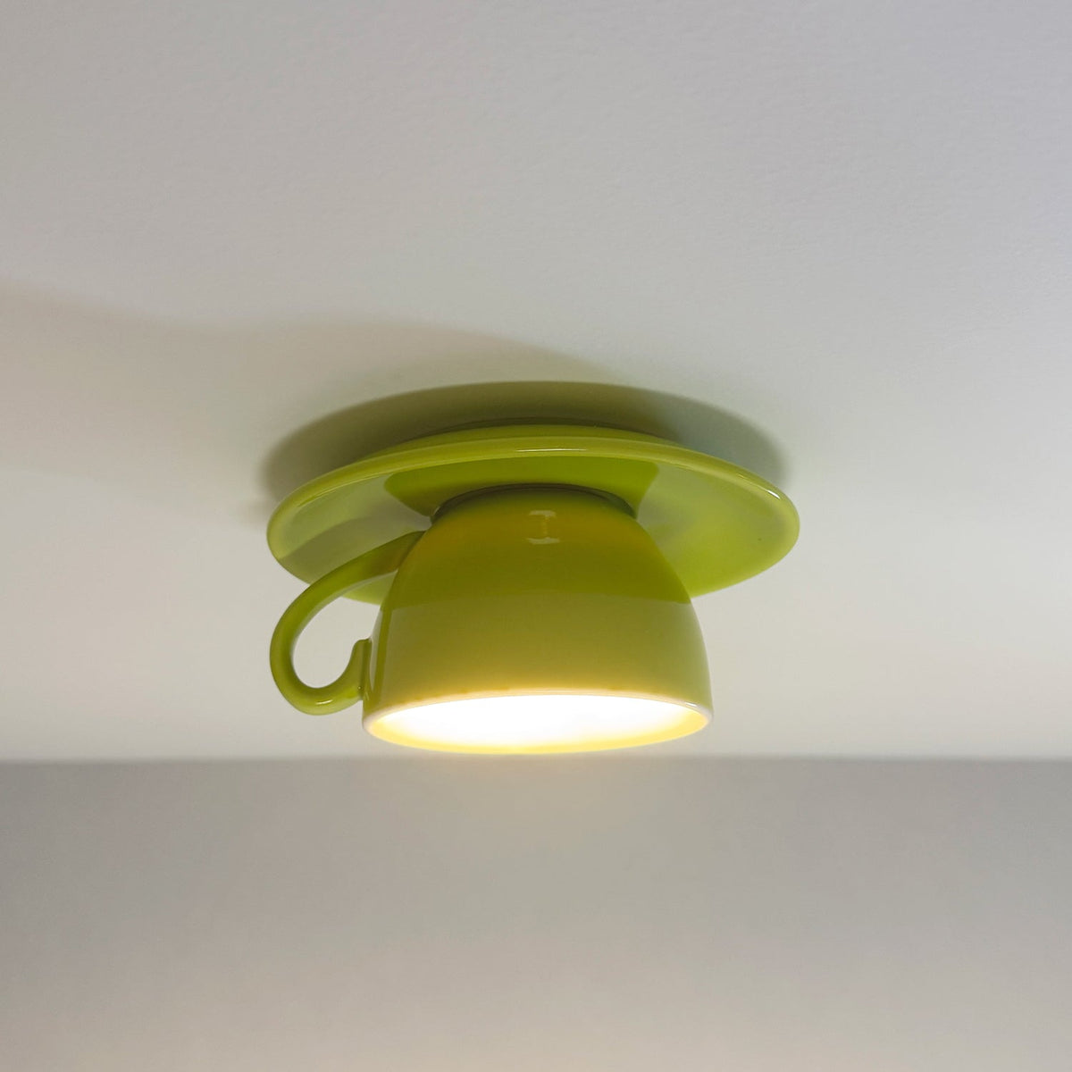Bedroom And Living Rooms Flush Ceramic Ceiling Light Luna