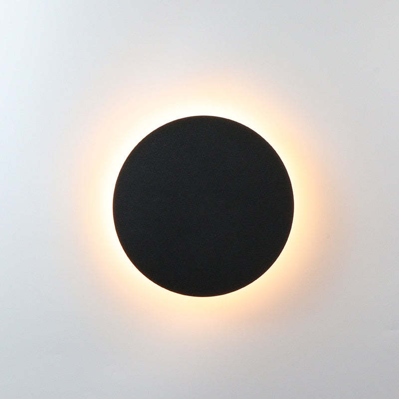 Dual Tone Black White IP65 LED Outdoor Minimalist Wall Light