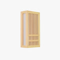 Rectangular Rustic Wood Bedroom Light Havenwood Wall Lamp