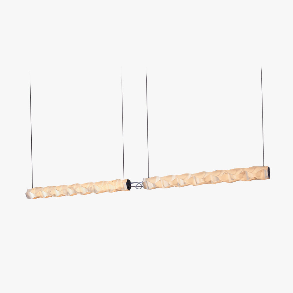 Dining Room Elegant Pendant Strip Light Pleated for