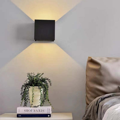 Adjustable Beam Outdoor LED Square Wall Light