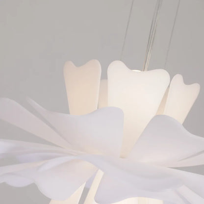 Warm White Glow Pendant Elegant Floral Light With