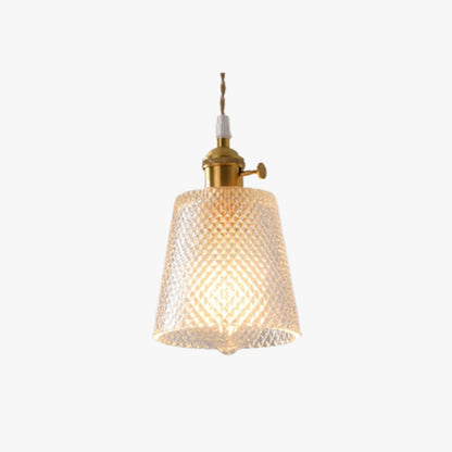 Timeless Elegance Art Deco Brass Glass Pendant Light