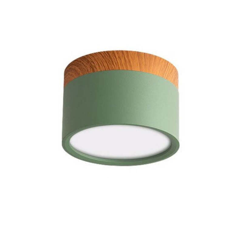 Metal Cylindrical Contemporary Flush Mount Ceiling Light Colours