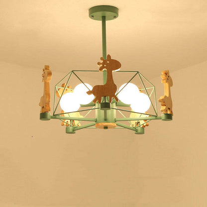 Ceiling Mount Flush LED Giraffe Motif Light