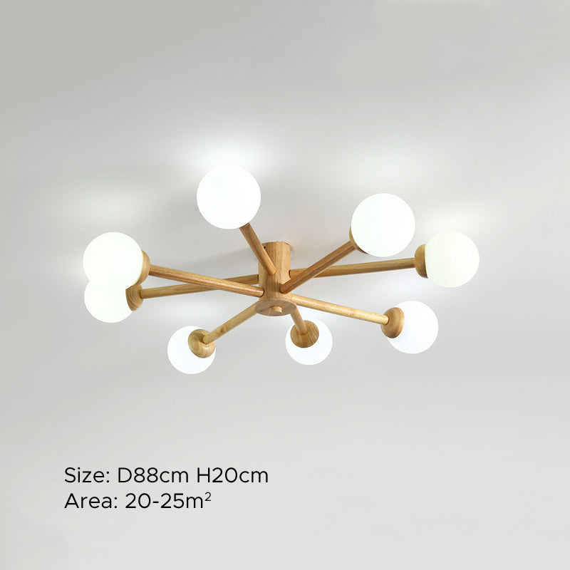 LED Ceiling Light With E27 Base NovaGlow Six Or Eight Head