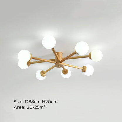 LED Ceiling Light With E27 Base NovaGlow Six Or Eight Head