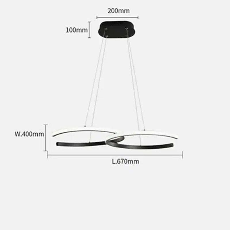Durable Silica Gel Sleek Pendant Light Design