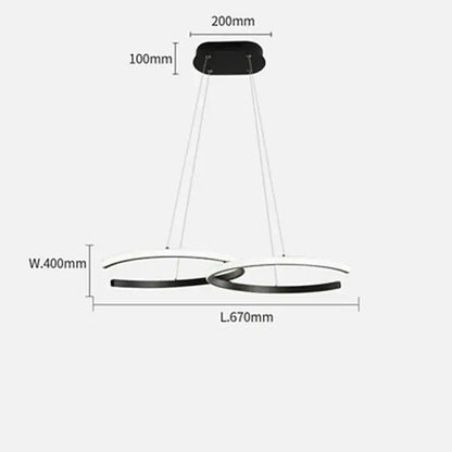 Durable Silica Gel Sleek Pendant Light Design