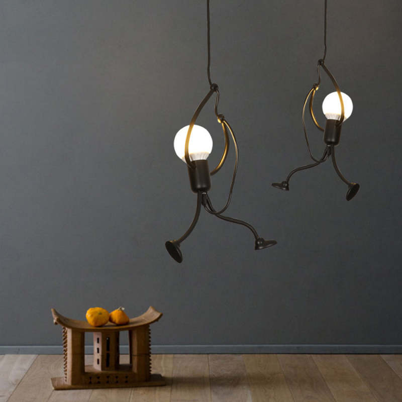 Modern Retro Black Pendant Light For Living Rooms Cozy