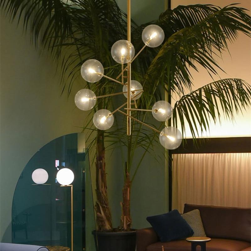 Dining Room Ambient Glow Bubble Branch Glass Pendant Light