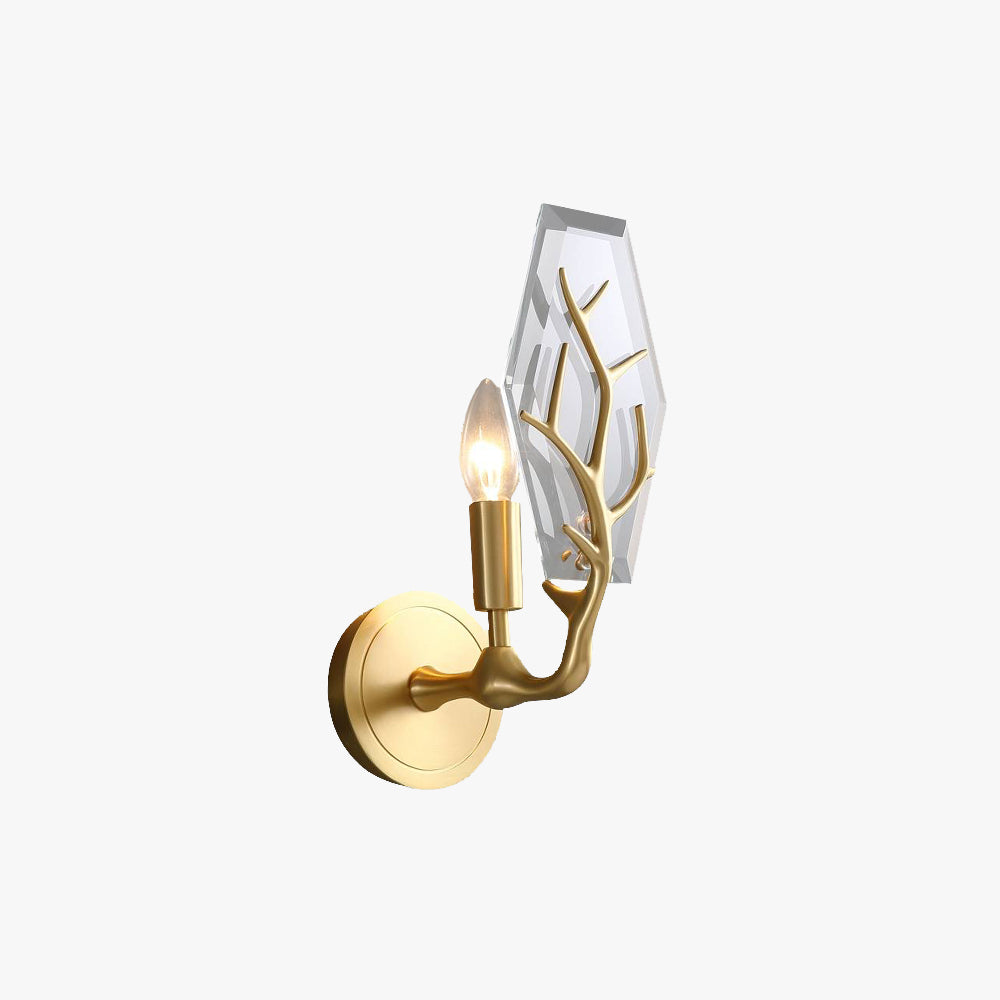 Modern Elegant Crystal Gold Wall Lamp