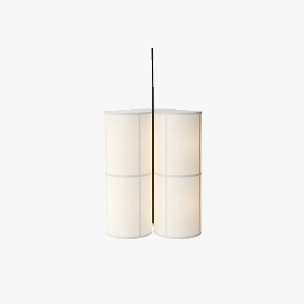 Cylinder Japanese Fabric Pendant Light With Soft Glow