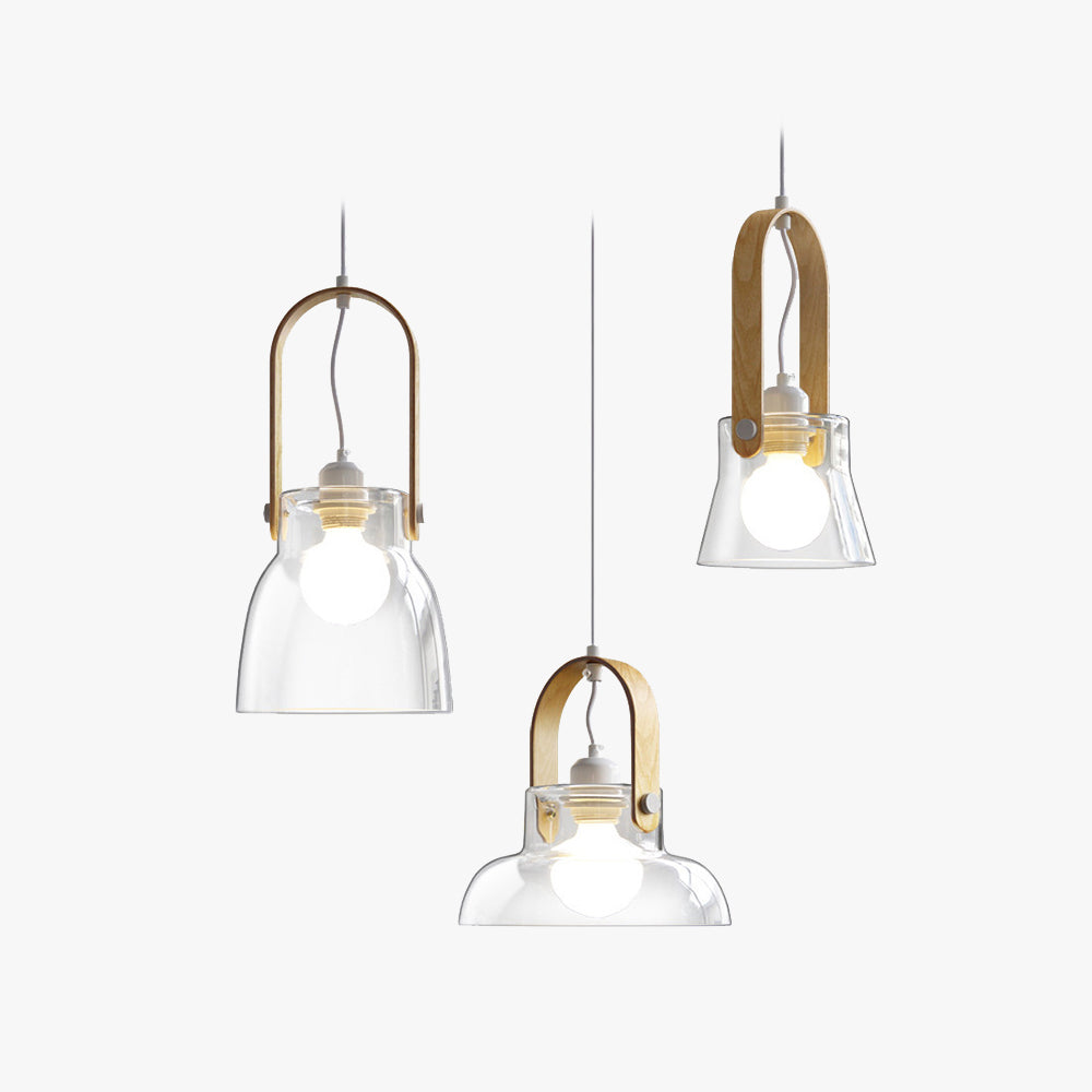 Ambient Glow Minimalist Glass Bowl Pendant Light