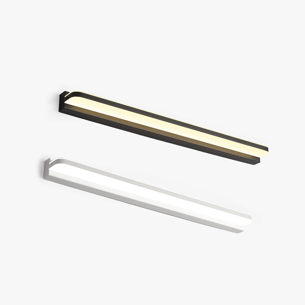 Modern Rectangular Bathroom Wall Light With Mirror Finish