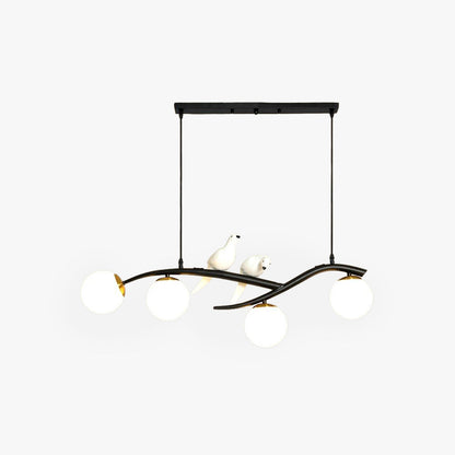 Dual Color Finish Bird Pendant Light With Ambient Glow