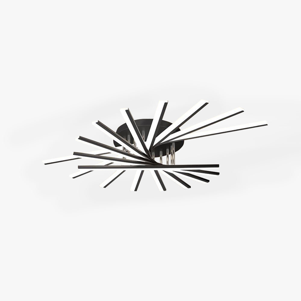 Linear Flush Mount Ceiling Light Four Finishes LineaGlow
