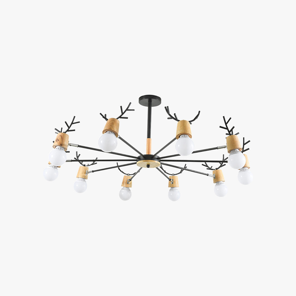 Soft Ambient Glow Deer Pendant Light