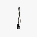 Modern Minimalist Indoor Black and White Arisha Wave Wall Lamp