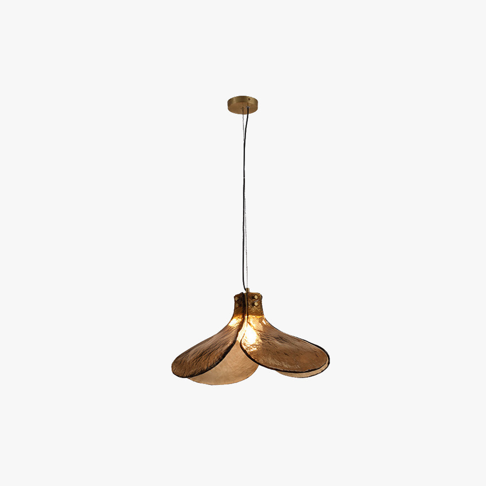 Flower LED Glow Glass Adjustable Pendant Light