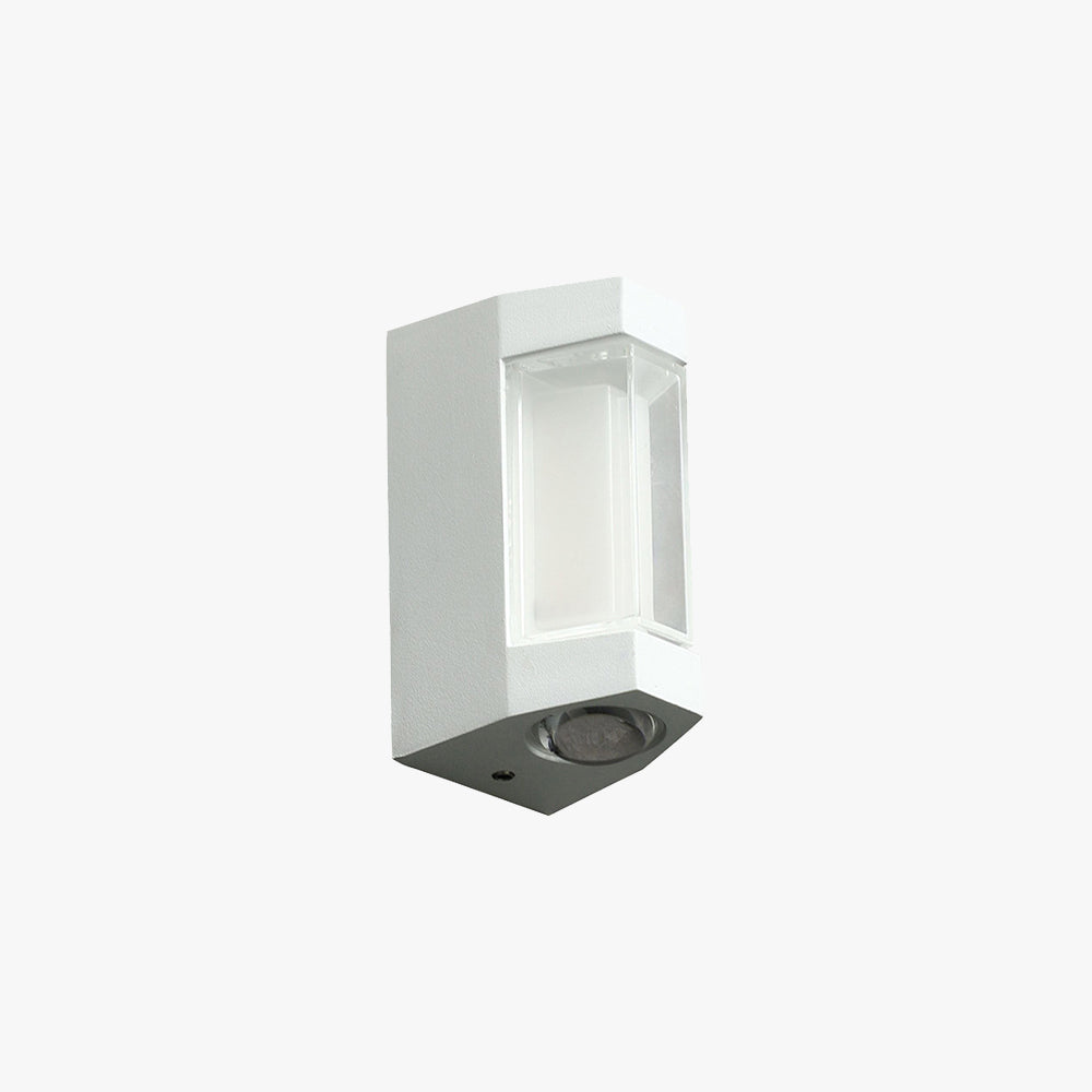 White And Black Nordic Dual Head Up And Down Outdoor Wall Light