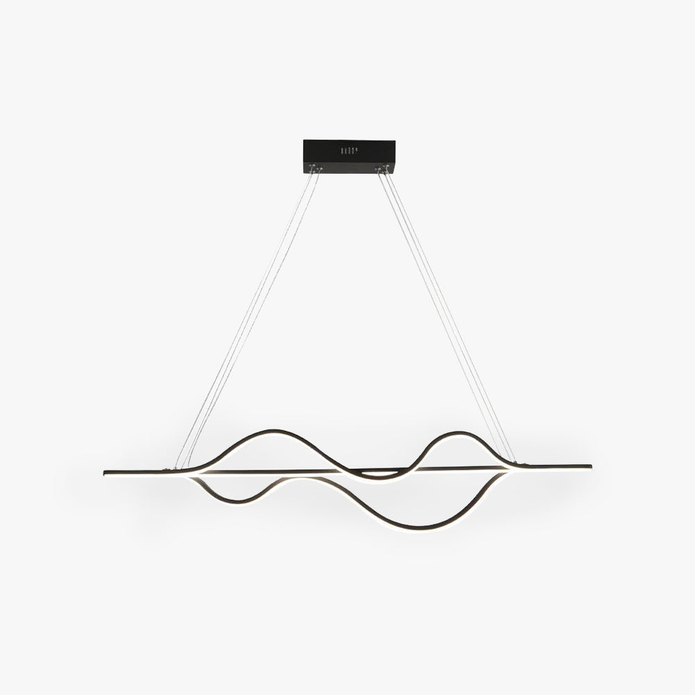 Light Ambient Pendant with Modern Wave Glow