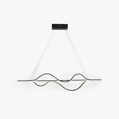 Light Ambient Pendant with Modern Wave Glow