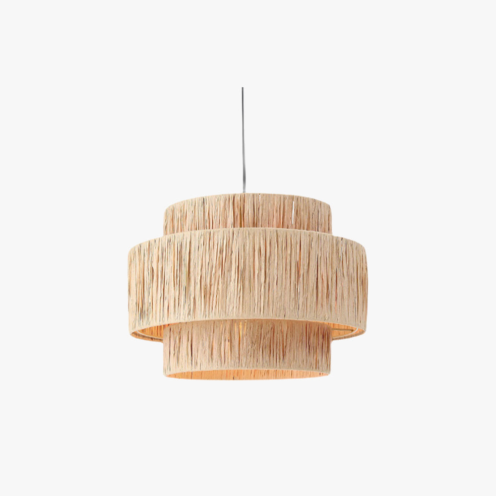 Rotin Boho Rustique Lampe Pendante Pour Ambiance Chaleureuse