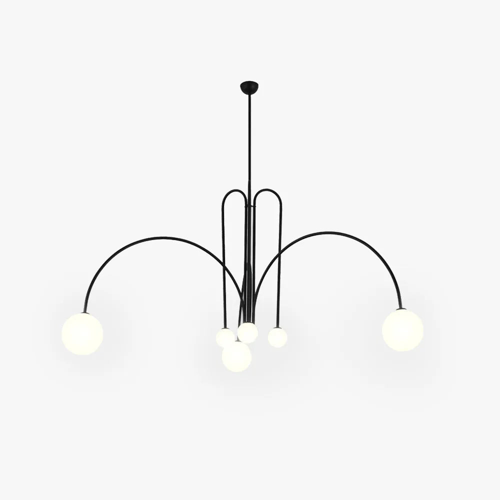 Warm Ambience Delivered by Monica Glass Bubble Pendant Light