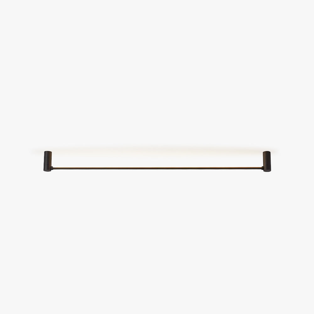 Black Linear Lumenline Flush Mount Light for Hallway Ceiling