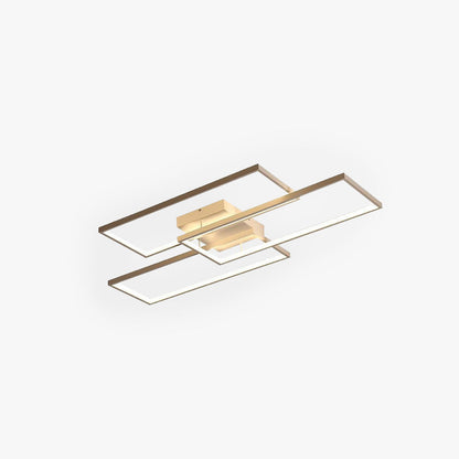 Flush Mount Rectangular Ceiling Light Dual Colour