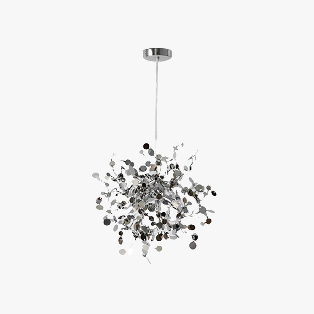 Dimmable Artsy Pendant Light With Stainless Steel Settings