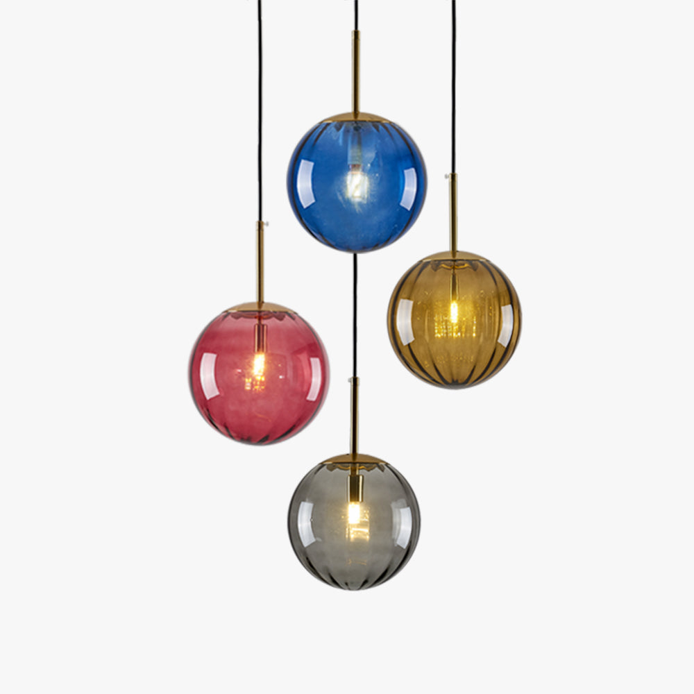 Ambient Glow Clear Glass Bubble Pendant Light