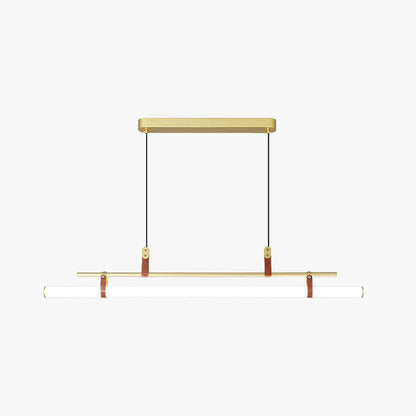 Black Gold Modern Linear Pendant Light For Living Spaces