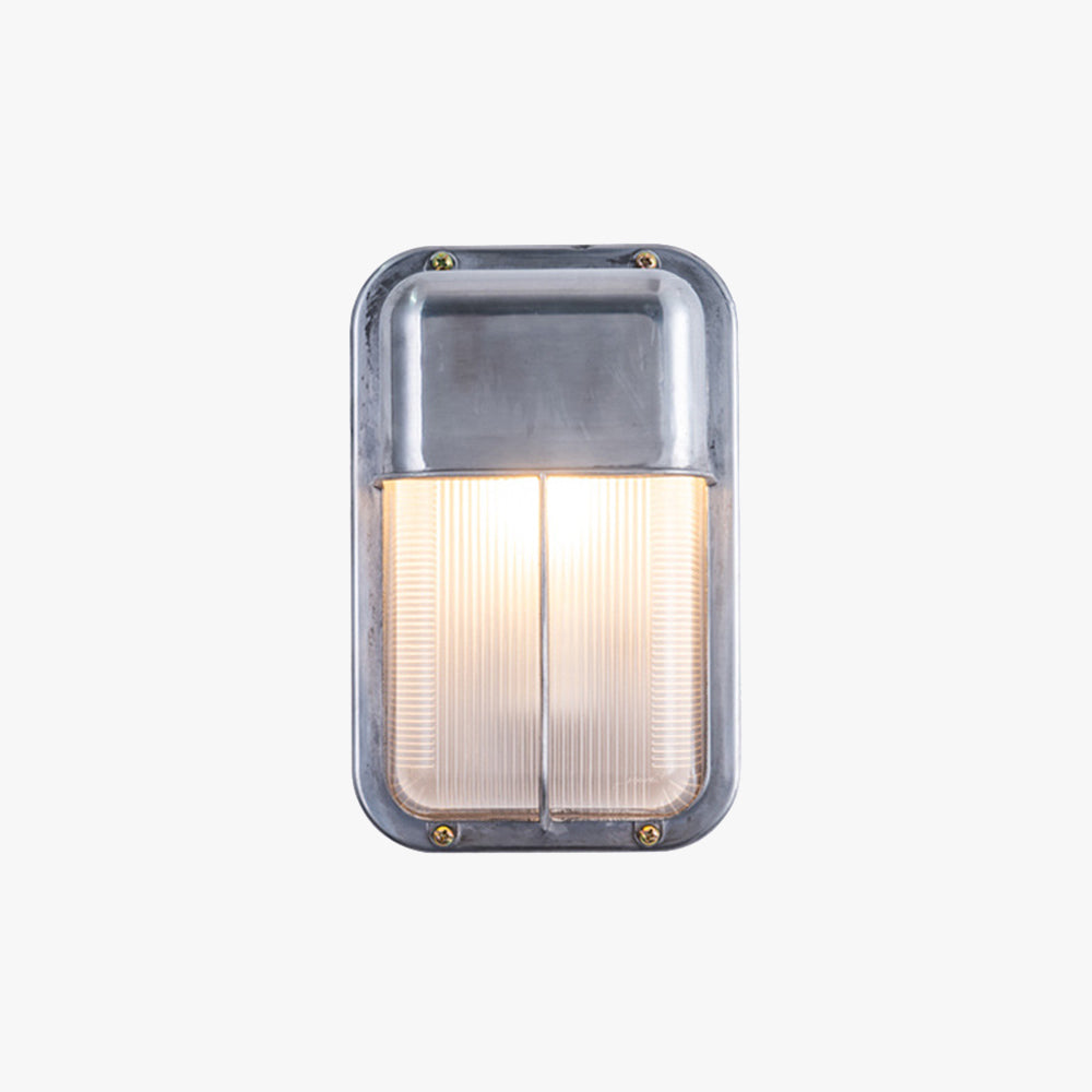 Metal And Glass Premium Geometric Outdoor Wall Light