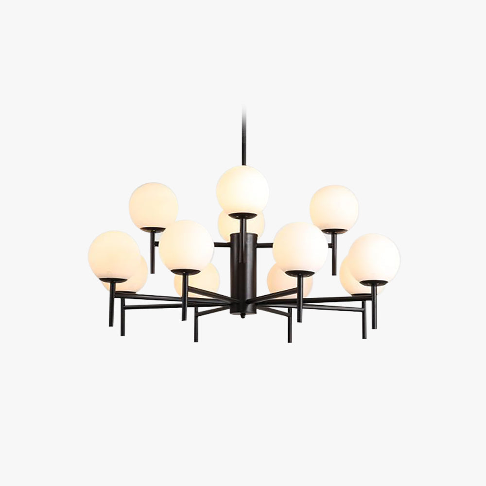Pendant Glass Globe Light Elegant With Warm Glow