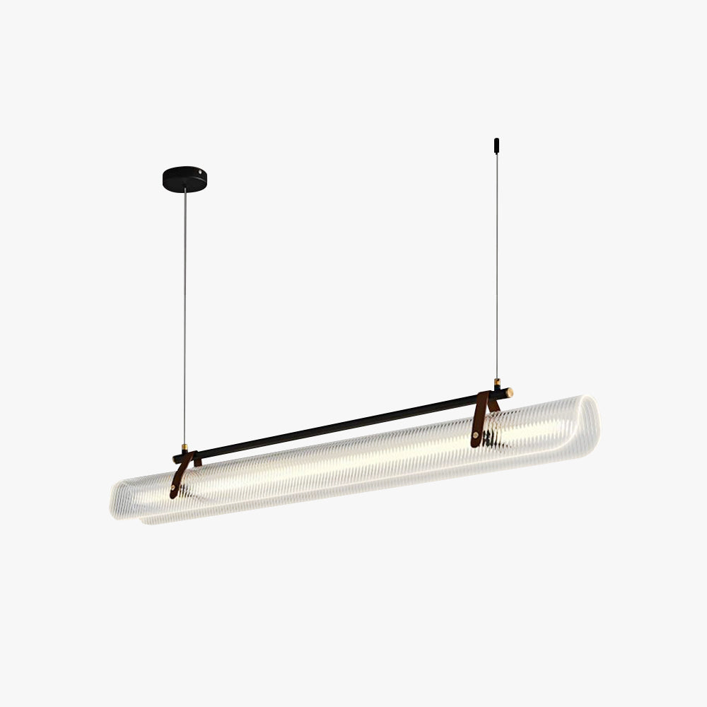 Gold And Black Linear Pendant Light For Ambience