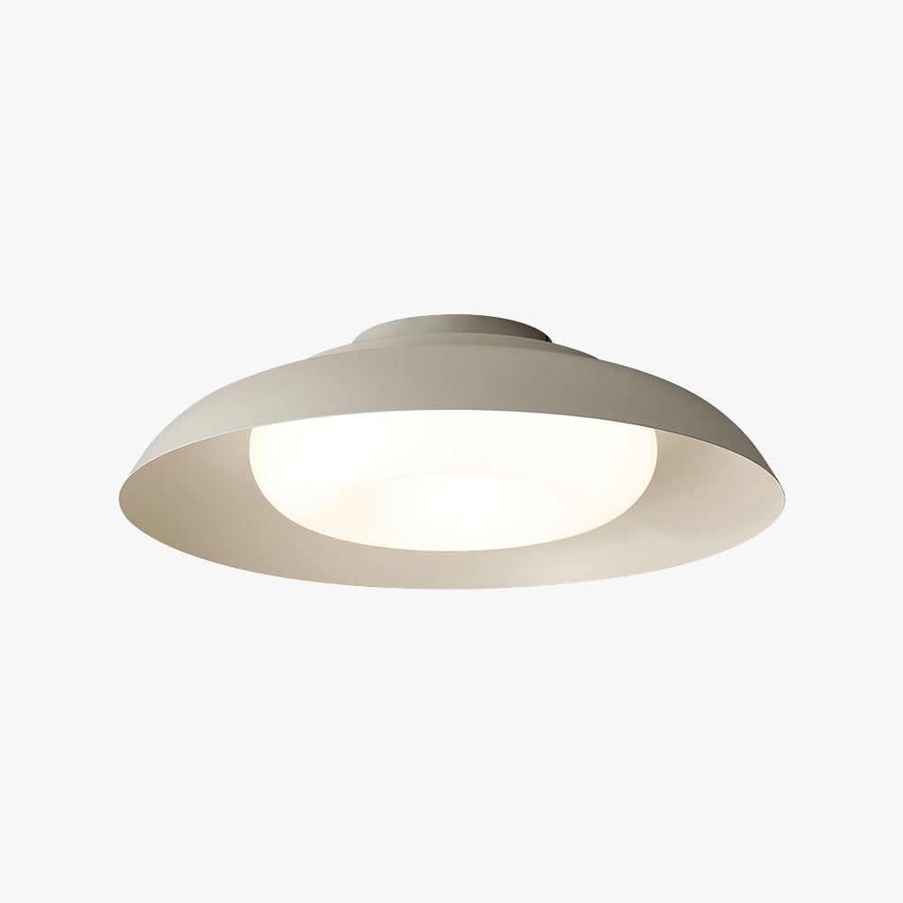 Flush Mount Nordic Ceiling White Light Bowl