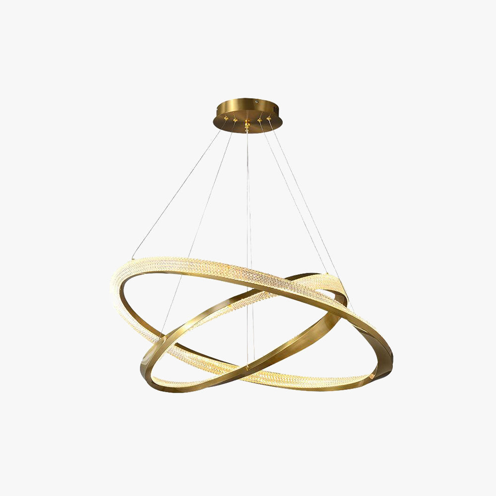 Gold Pendant Minimalist Light Spiral
