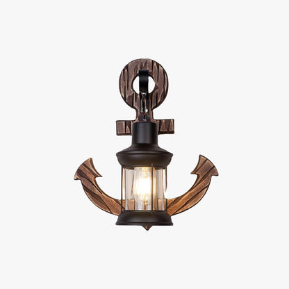 Wood And Metal Wall Sconce Heritage Lantern