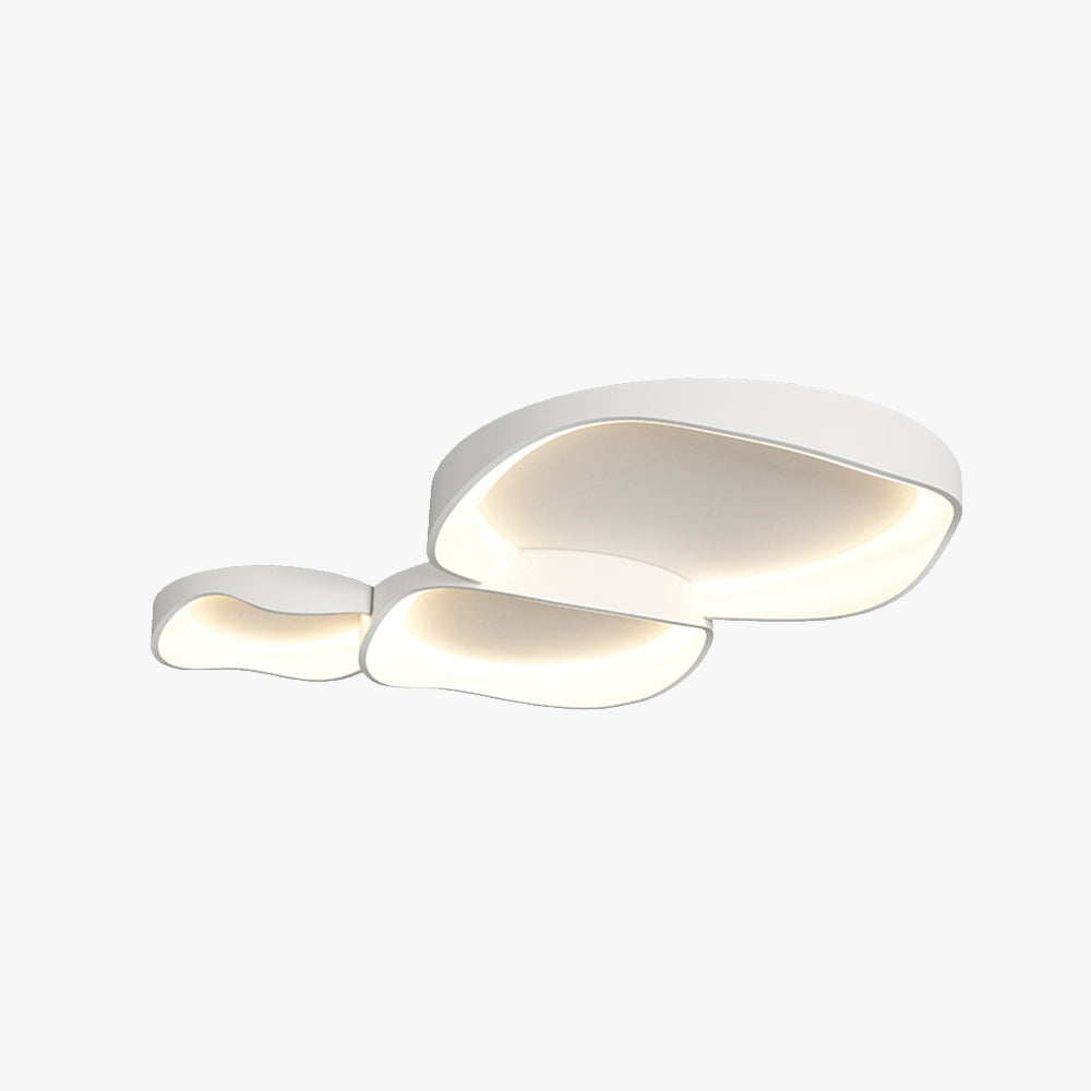 Ceiling Light Elegant Flush Mount Wave For Living Room And Bedroom