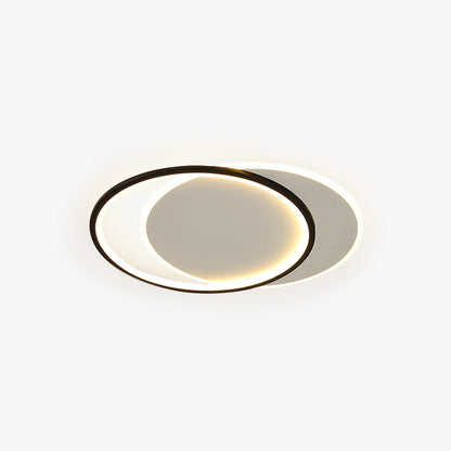 Square Or Round Black And White Premium Flush Mount Ceiling Light