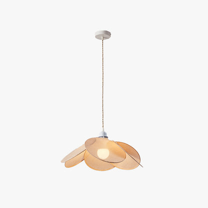 Warm Glow Elegant Fabric Flower Pendant Lamp